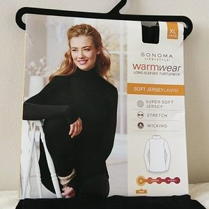 Soft, stretchy layering turtleneck.